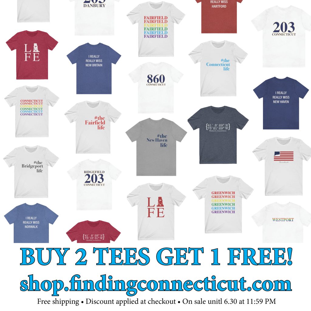 Connecticut tee shirts, Connecticut shirts, connecticut apparel, connecticut souvenirs • Finding Connecticut