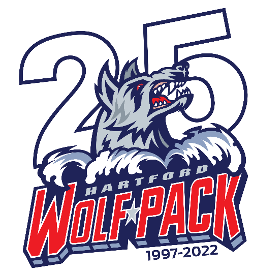 HARTFORD WOLFpack 25 year logo