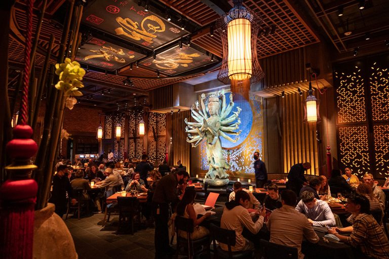 Guests enjoying the immersive 300 seat dinng at TAO Asian Bistro Lounge resized 768x512