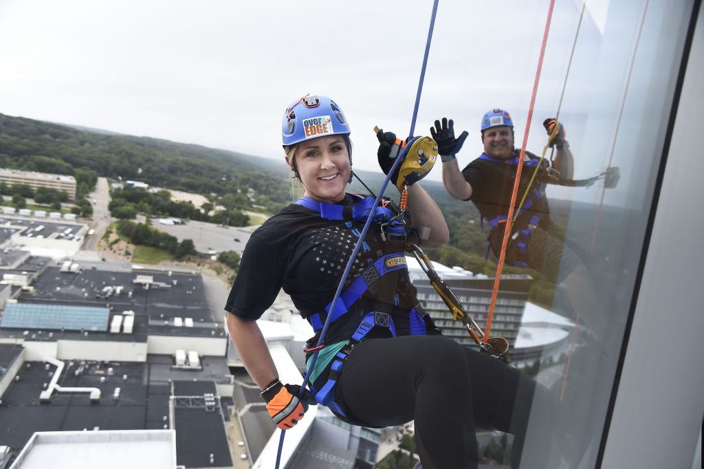 over the edge at mohegan sun, special olympics event September 2, finding connecticut 