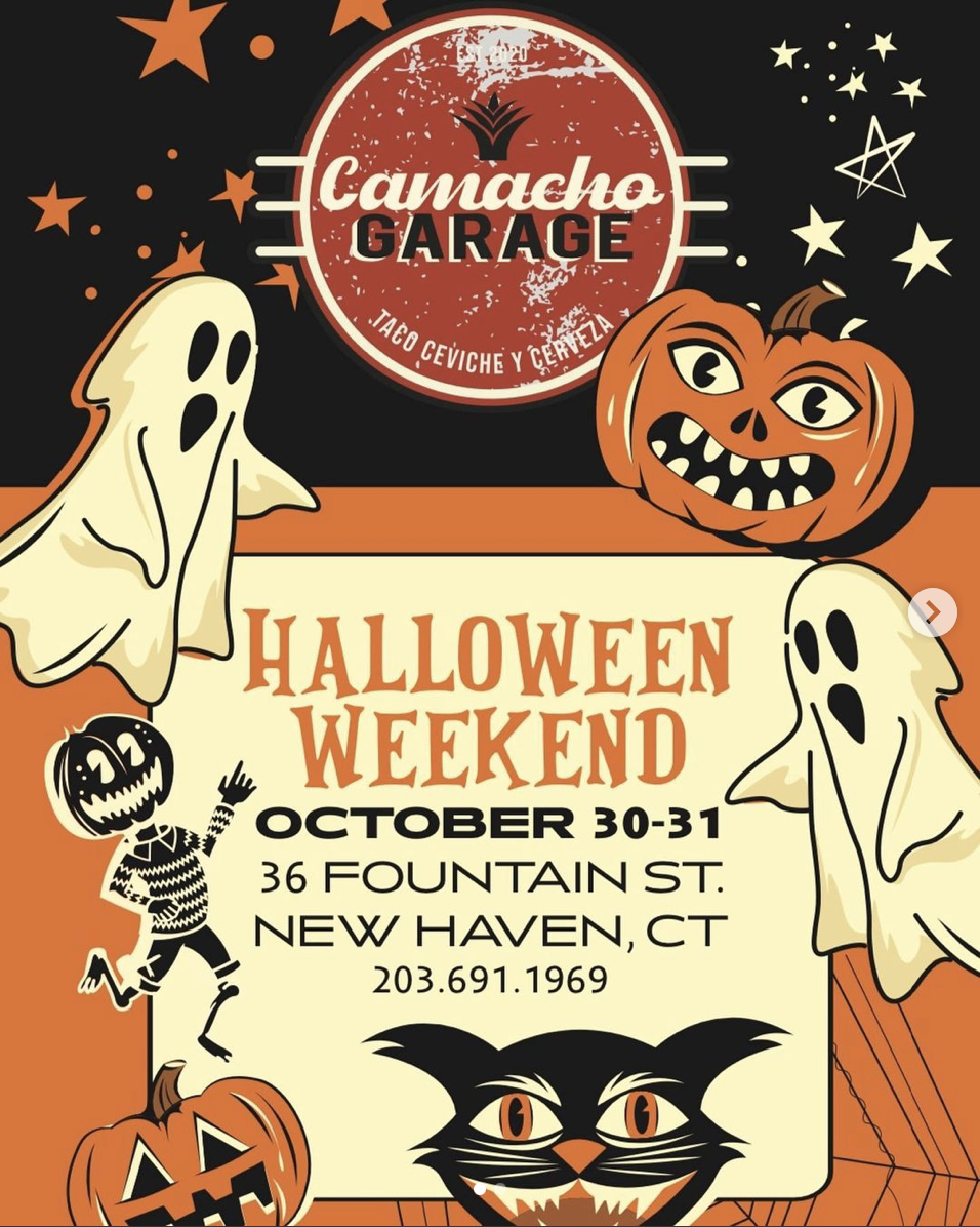 New Haven Halloween activities at Camacho Garage Finding Connecticut