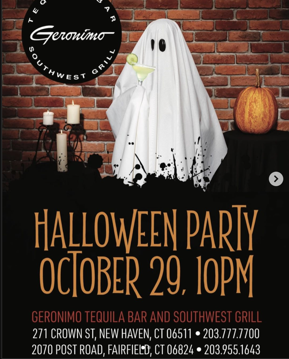 New Haven & Fairfield Celebrate Halloween at Geronimo Tequila Bar