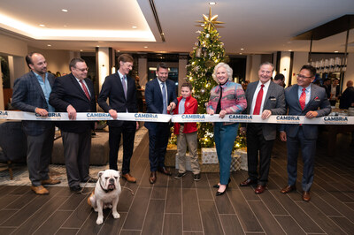  Cambria Hotels, an upscale brand franchised by Choice Hotels International, Inc. (NYSE: CHH), continues its expansion throughout New England with the grand opening of its newest hotel in Connecticut: the Cambria Hotel New Haven University Area. This addition will provide modern travelers with the amenities they need to discover all the opportunities New Haven has to offer.

To commemorate the grand opening of New Haven's latest hotel, which officially opened in September, Cambria Hotel New Haven University Area welcomed community members and distinguished guests to a ribbon cutting ceremony. Upon arrival, guests were treated to a New Haven-inspired reception and property tours featuring the hotel's full-service bar and restaurant, contemporary and sophisticated guestrooms, and state-of-the-art fitness center. 

Speakers at the event included Francis Lively, CEO and president, The LCP Group (the owners of the Hotel), Justin Elicker, mayor of New Haven, Yale University representatives, Yale New Haven Children's Hospital representatives, and Choice Hotels executives, who each expressed their enthusiasm about the brand's debut in New Haven. Cambria Hotel New Haven University Area was proud to welcome Yale University's bulldog mascot, "Handsome Dan," to the celebration, underscoring the hotel's pet-friendly policy for guests and their animal companions.

"New Haven is a thriving New England city, and home to a number of prestigious universities and national corporations," said Janis Cannon, senior vice president, upscale brands, Choice Hotels. "At Cambria Hotels, our expansion has always focused on growth in markets with strong business and leisure demand. As the cultural hub of Connecticut, New Haven is the ideal spot to premiere the Constitution State's latest Cambria hotel. We are excited to welcome New England travelers to yet another property in our rapidly growing portfolio."

The six-story, 130-room Cambria Hotel New Haven University Area is located at 20 Dwight Street, minutes from Yale University and Yale New Haven Hospital, as well as the city's best shopping, dining, museums, and entertainment. In addition, it is conveniently located near national corporations such as Pfizer Research and AstraZeneca, and other landmarks like New Haven Harbor, University of New Haven, and Southern Connecticut State University.

"We're thrilled to capitalize on LCP's strategy of owning the newest and best-located assets in thriving markets such as New Haven," said Francis Lively, CEO, LCP Group. "Collaborating with Choice and Crescent, along with the prestigious universities, hospitals, and local businesses, LCP looks forward to growing our presence in the community."

The Cambria Hotel New Haven University Area features upscale amenities and approachable indulgences that appeal to modern travelers, including:

Multi-purpose indoor and outdoor spaces and business center.
Open-concept lobby with locally inspired design and décor, reflecting the unique personality of the surrounding community, including artwork from local New Haven artists.
Contemporary and sophisticated guest rooms, complete with modern fixtures, plush bedding, workspace, and 50-inch flat screen TVs.
Spa-inspired bathrooms with Bluetooth mirrors.
9 Squared, a full-service restaurant and bar with locally inspired menu, local craft beers, craft cocktails, and outdoor seating.
Multi-function meeting and event spaces.
Fitness center with state-of-the-art equipment.
Selection of craft beer and wine in collaboration with Cambria Estate Winery and Cambria's Signature Local Craft Beer Program.
The Cambria Hotel New Haven University Area was developed in collaboration with HighSide Development, architect and interior designer, Baskervill, and general contractor, KBE Building Corporation. The hotel is owned by The LCP Group and will be managed by Crescent Hotels & Resorts, an award winning, nationally recognized, operator of hotels and resorts with more than 100 properties in the United States and Canada.

Cambria's newest addition joins the recently added Cambria Hotel Boston Somerville, Cambria Hotel Portland Downtown Old Port, and Cambria Hotel Manchester South Windsor, as well as the Cambria Hotel Boston, Downtown-South Boston (opened in 2019) to fuel Cambria's rapidly growing footprint in New England.

Guests at the Cambria Hotel New Haven University Area can participate in the award-winning Choice Privileges loyalty program. Choice Privileges membership is free and offers fast rewards and exclusive member rates for those who book directly at www.choicehotels.com.

There are currently more than 60 Cambria hotels open across the U.S. in popular cities such as Chicago, Los Angeles, New York, New Orleans, and Phoenix, with nearly 70 hotels in the pipeline as of September 30, 2022.

For more information on Cambria Hotels development opportunities, visit www.choicehotelsdevelopment.com/cambriahotels.

