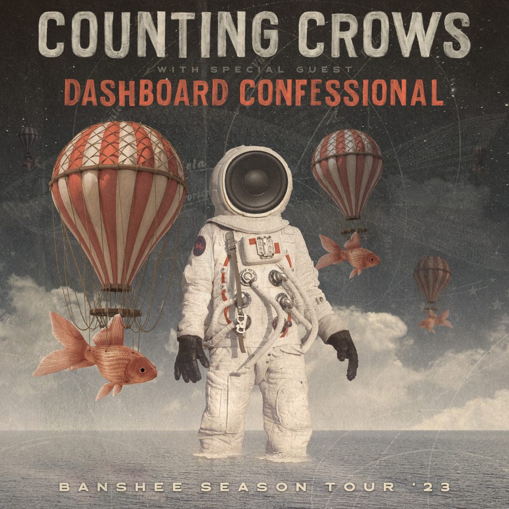 Counting Crows with dashboard confidential to perform in Bridgeport on July 19, 2023 