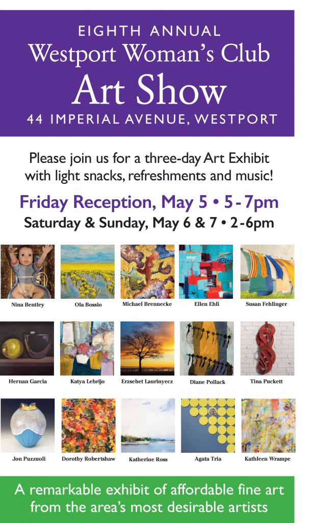 Westport Women's club art show may 5th - 7th, 2023 in westport, Connecticut 