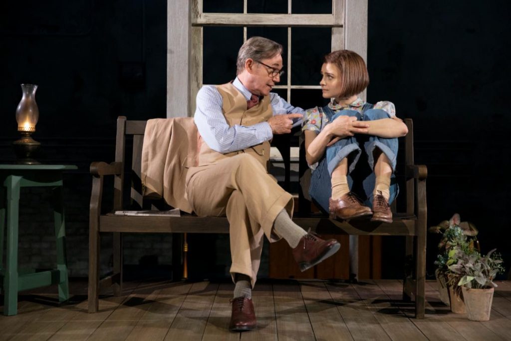 Richard Thomas ("Atticus Finch") and Melanie Moore ("Scout Finch"). Photo by Julieta Cervantes.