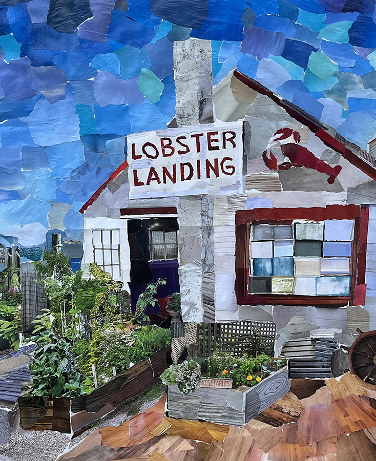Alexandra Wetmore, Lobster Landing, collage