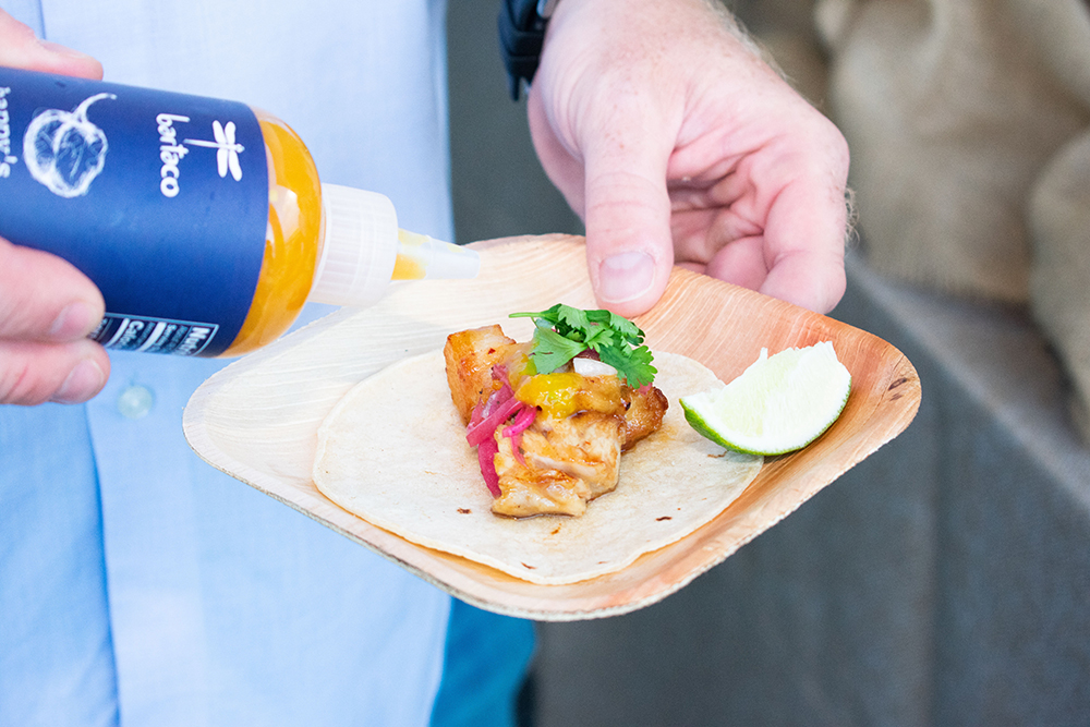 Bar taco at taste of Mexico, taco Tuesday at Penfield Beach in Fairfield Connecticut 