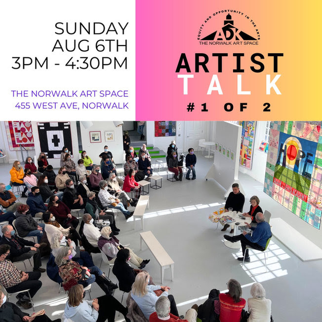 Artist talk at Norwalk Arts Space in Norwalk Connecticut on August 6th 