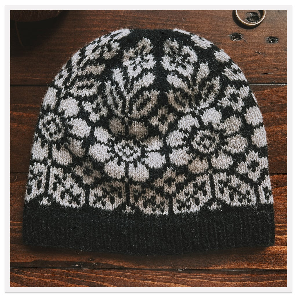 Learn how to knit a Alpine Bloom Hat at westport yarns in westport, Connecticut