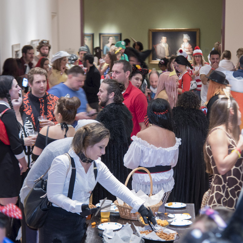 New Britain Museum of American Artists Museum after dark Halloween party 
