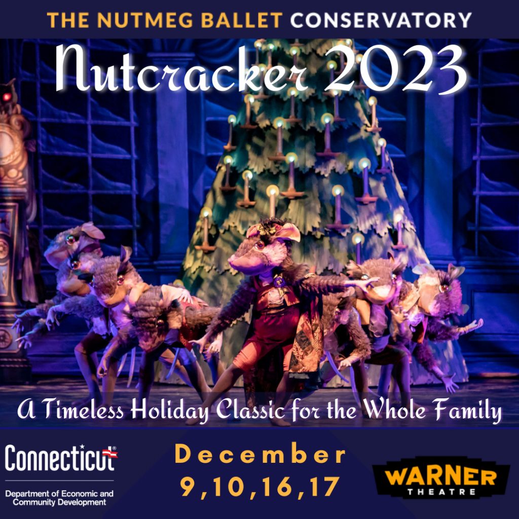 The Nutmeg Ballet Conservatory presents The Nutcracker at the Warner Theatre in Torrington, Connecticut 