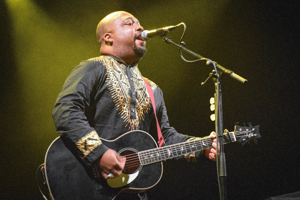 Black Guy Fawkes at college street music hall in new haven connecticut on October 15, 2023 photo by Kris Forland