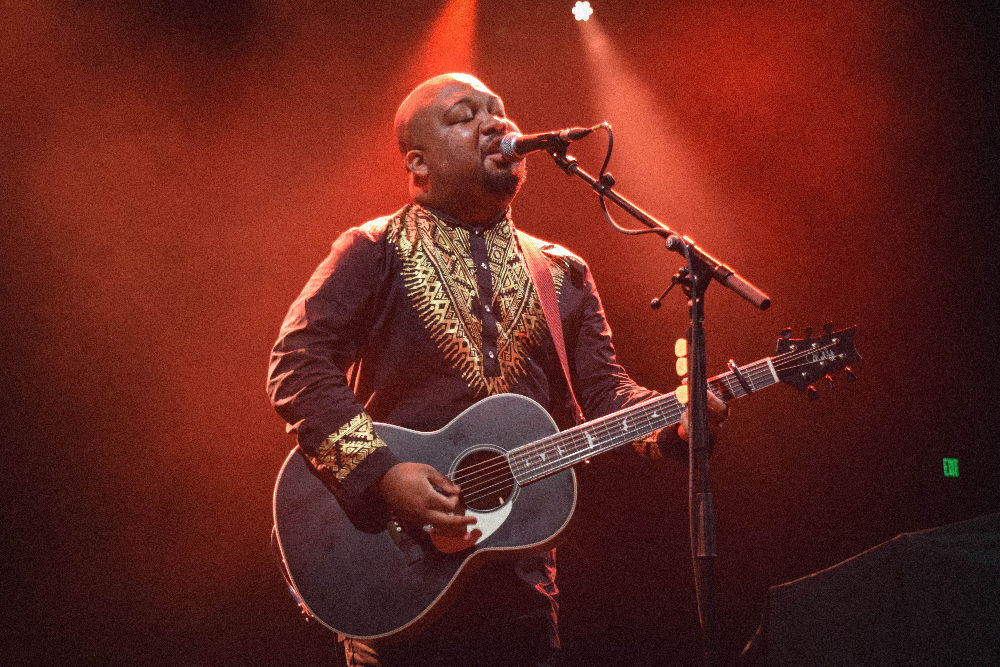 Black Guy Fawkes at college street music hall in new haven connecticut on October 15, 2023 photo by Kris Forland