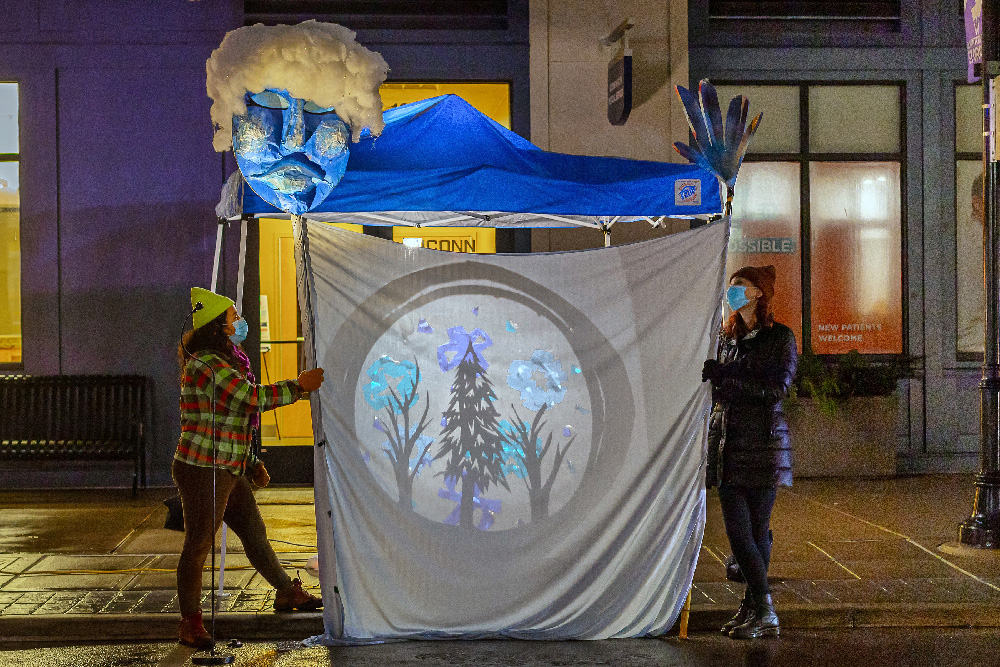 Winter Welcome in downtown Storrs on December 2, 2023