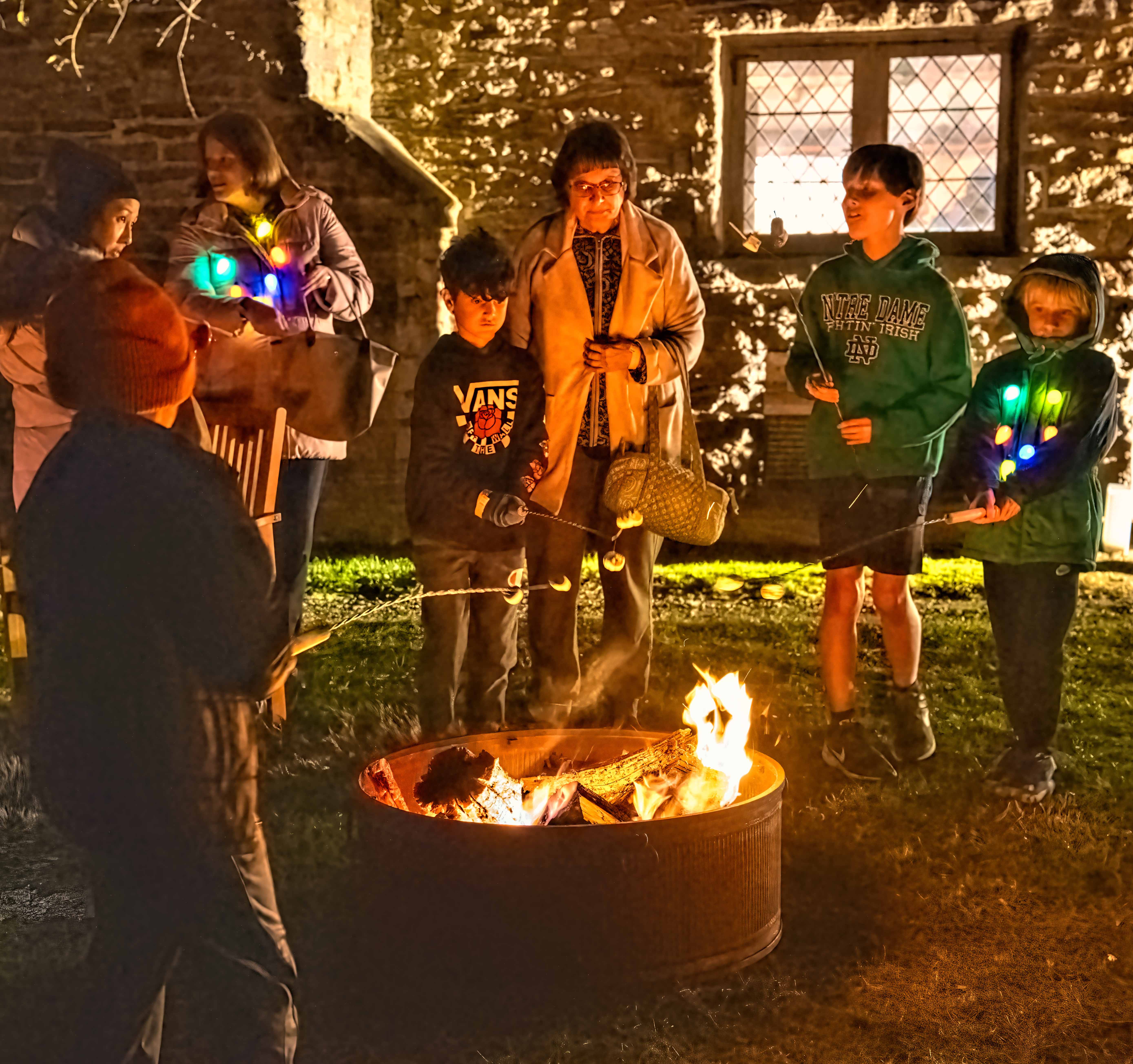 Henry whitfiel museum's Firelight festival on December 1, 2023 in Guilford, Connecticut 