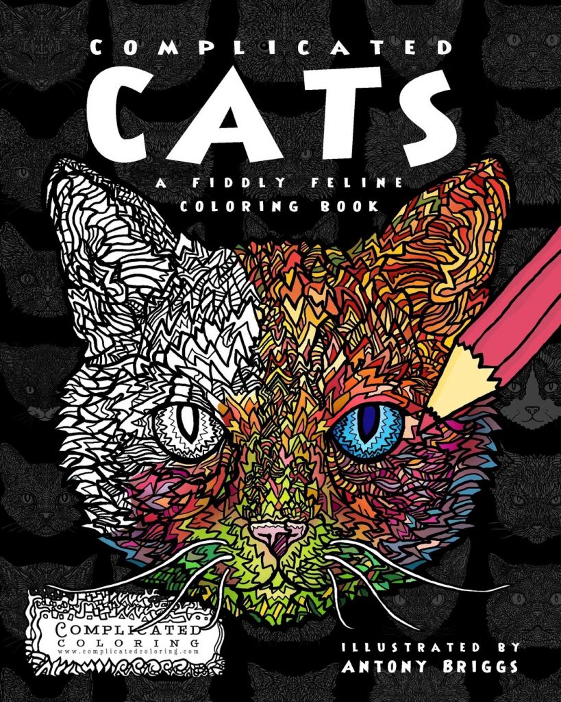 Coloring with Cats at All teh Single kitties in Old Saybrook on November 9, 2023