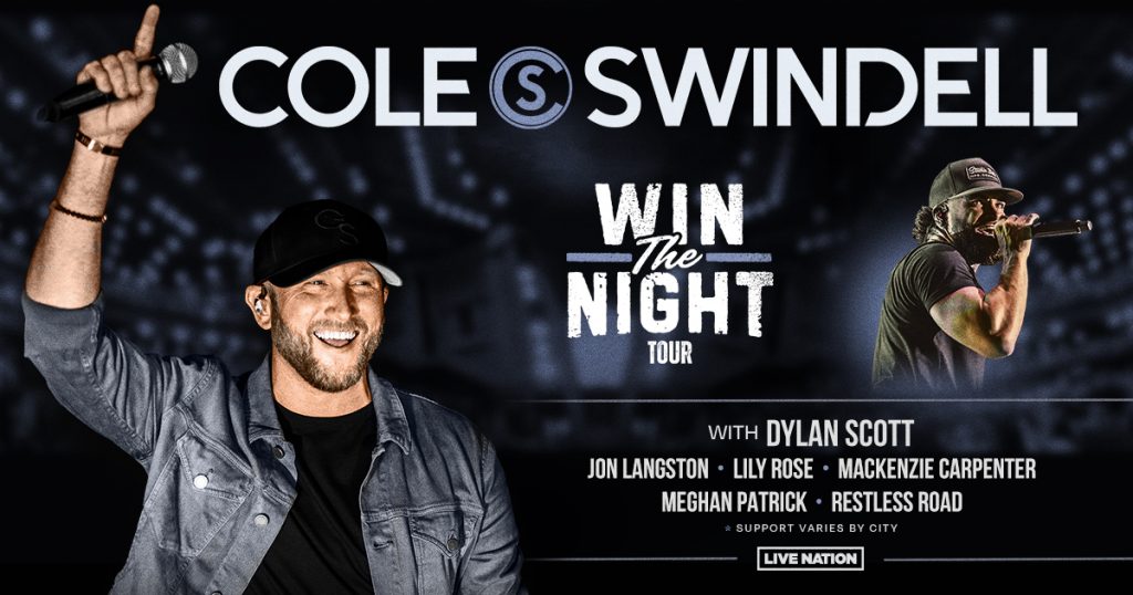 Cole Swindell to perform at Hartford Healthcare amp in Bridgeport Conneticut in May 2024