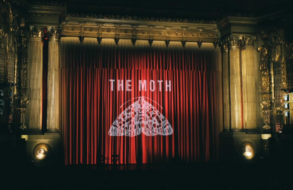 The moth brings its podcast to College Street Music Hall in New Haven, Connecticut