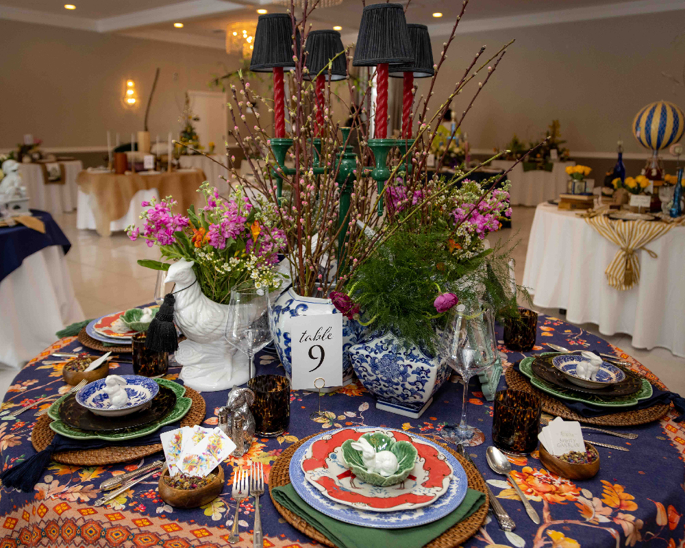 Tablescapes to benefit the Avon Historical Society at the North House in Avon, Connecticut