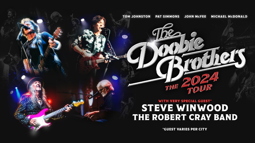 The Doobie Brothers to perform at Hartford Healthcare amp in bridgeport, Connecticut in august 2024