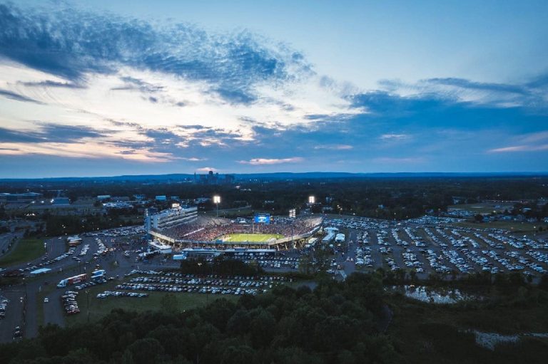 UConn Football Drone Full Parking 768x511