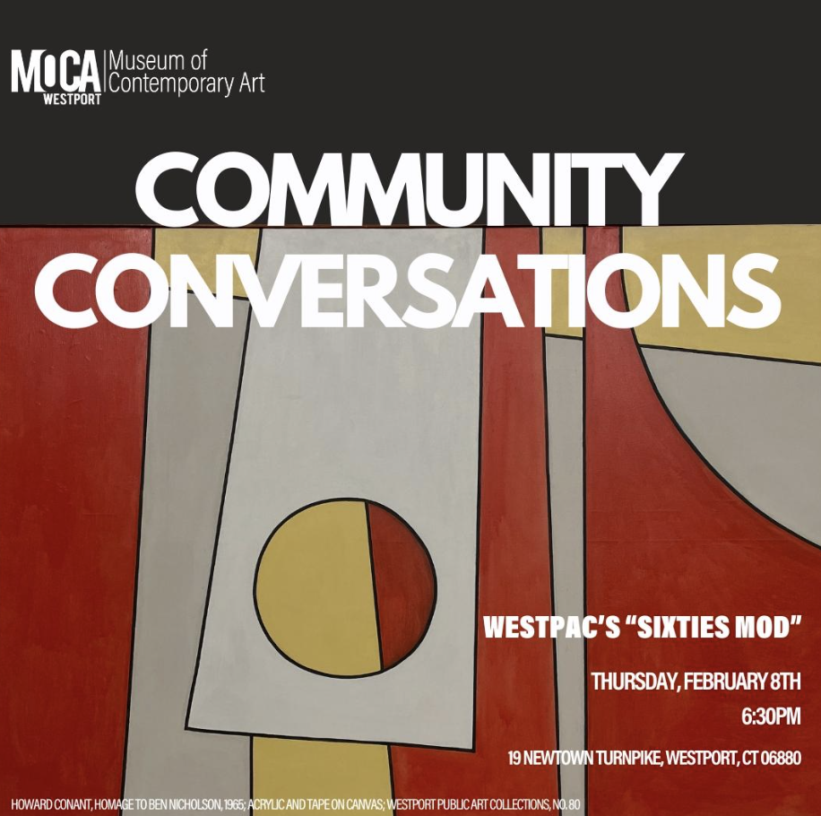 Community conversations at MoCA Wesptort in Westport Connecticut 