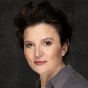 Antoinette LaVecchia as his wife, Marie. in Lombardi at Westport Country Playhouse