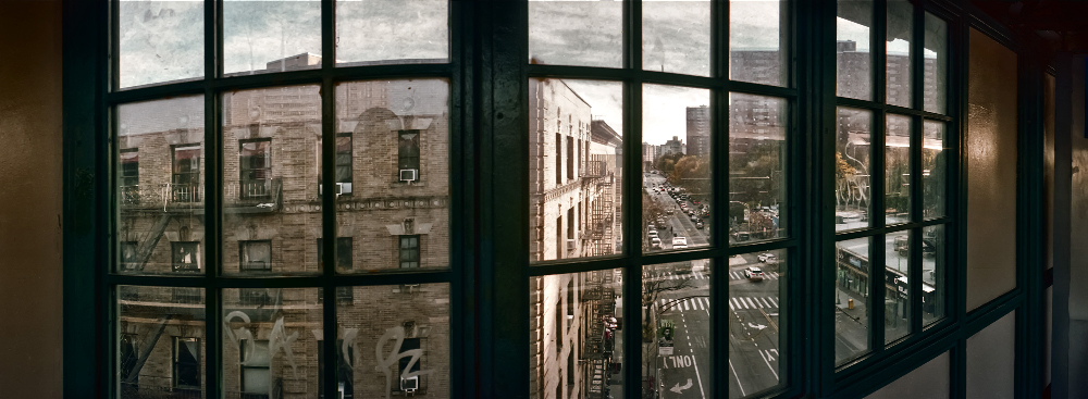 125th Street Station #1, William Frucht, archival inkjet print from film photograph in City Gallery in New Haven, Connecticut 