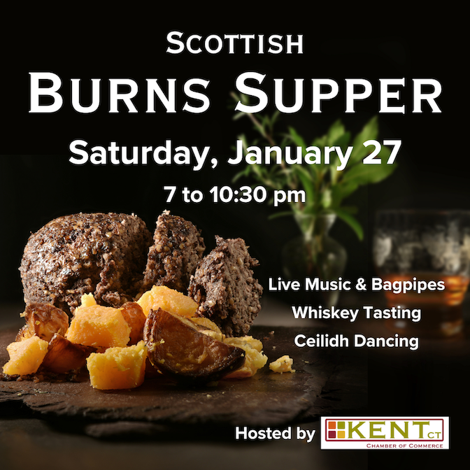 Scottish Burns Supper in at the Kent Community house in Kent Connecticut on January 27