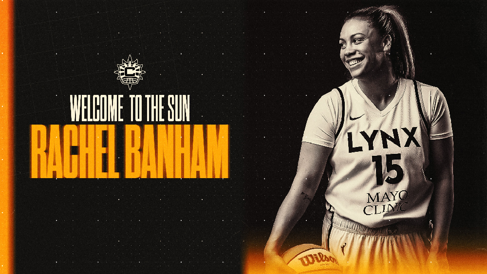 Rachel Banham signs with the connecticut sun