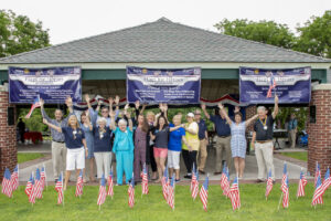Flags for Heroes by the shelton derby rotary club in derby Connecticut