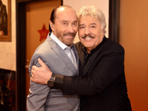 Lee Greenwood and Tony Orlando backstage at Mohegan Sun Arena on March 22, 2024. Photo via Mohegan Sun