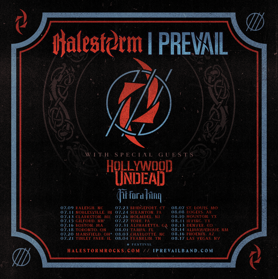 Halestorm and I prevail to perform at hartford healthcare amp in bridgeport, connecticut in july 2024