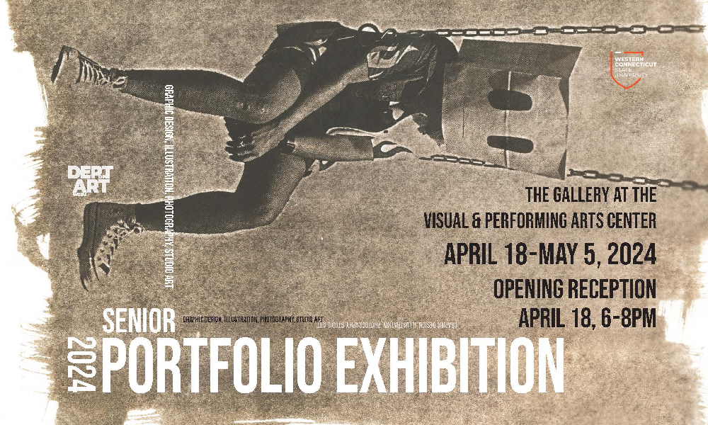 Senior Portfolio Exhibition at western connecticut state university in Danbury Connecticut in April 2024