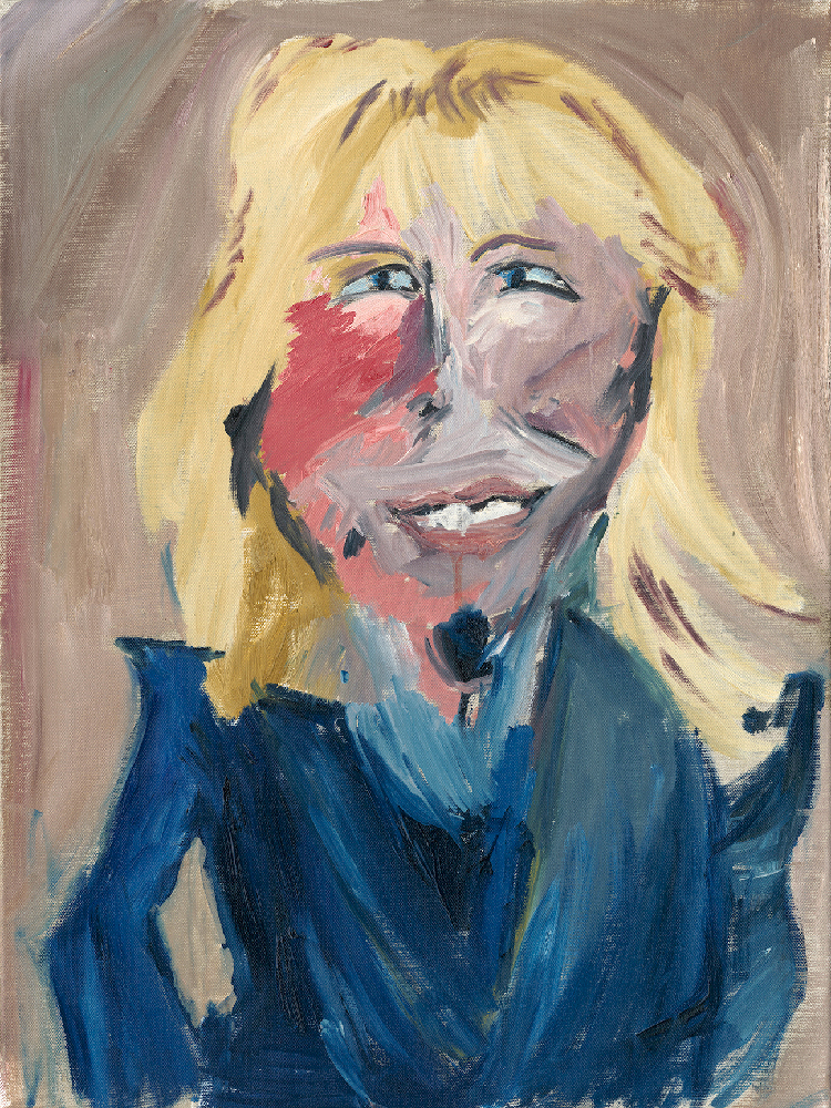 Painting of dr. jill biden by Tina sarno on display at the gallery at still river editions in danbury connecticut until June 2024