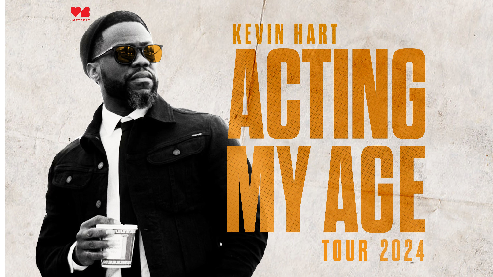 Kevin Hart bring his Acting My Age comedy tour to Mohegan Sun in Uncasville Connecticut in July 2024