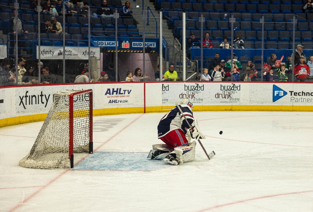 Hartford Wolf Pack vs Hershey Bears on March 30, 2024 at the XL Center in Hartford, Connecticut photos by Scott Chiappetta