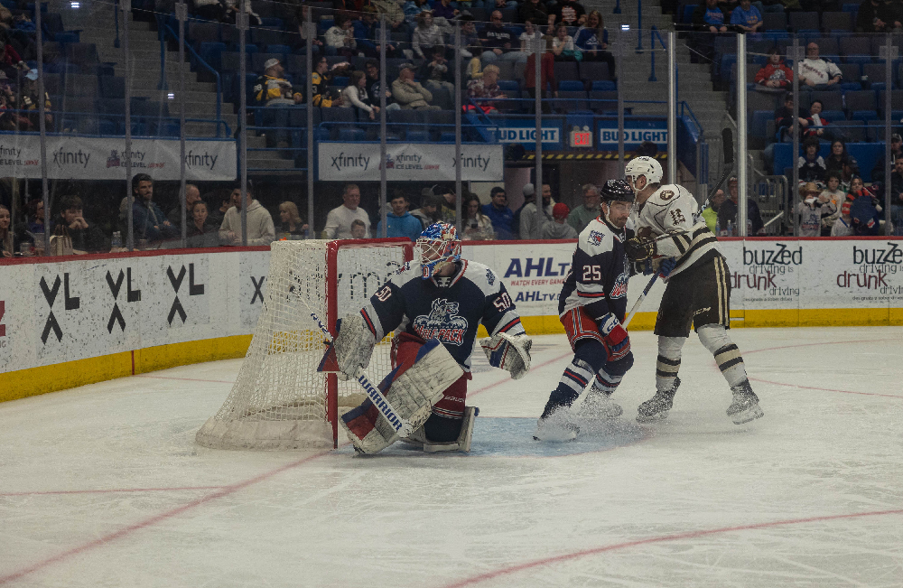 Hartford Wolf Pack vs Hershey Bears on March 30, 2024 at the XL Center in Hartford, Connecticut photos by Scott Chiappetta