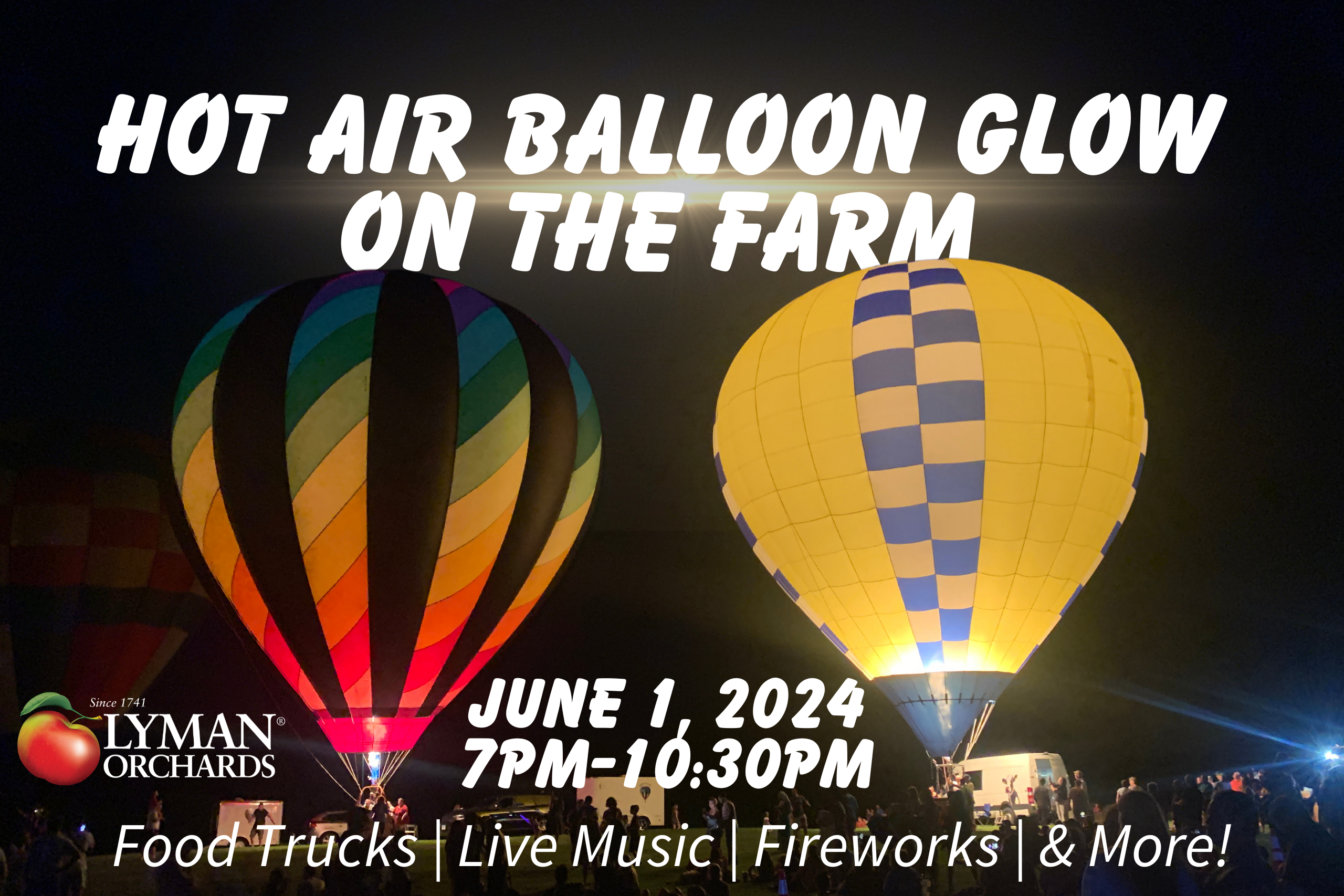 Hot Air Balloon Glow at Lyman Orchards