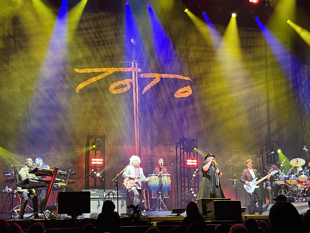 Toto at Total Mortgage Arena in Bridgeport, Connecticut on April 29, 2024 photo by Kris Forland