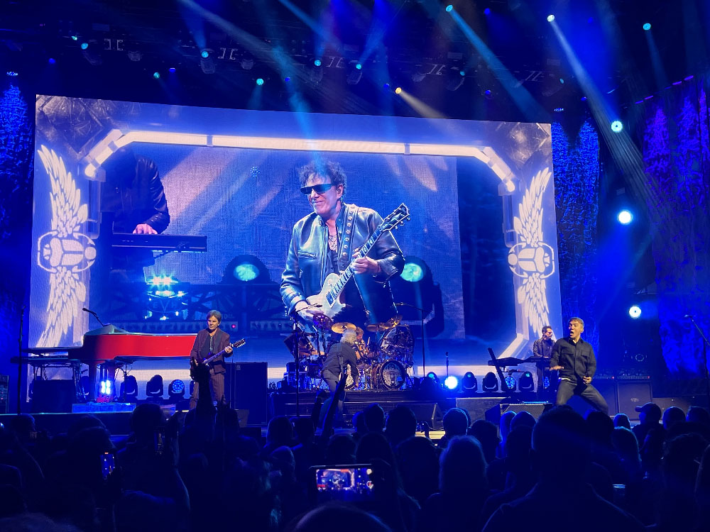 Journey at Total Mortgage Arena in Bridgeport, Connecticut on April 29, 2024 photo by Kris Forland