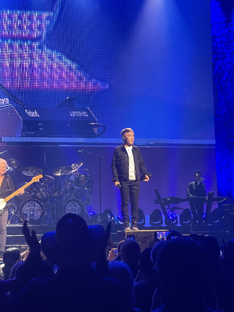 Journey at Total Mortgage Arena in Bridgeport, Connecticut on April 29, 2024 photo by Kris Forland