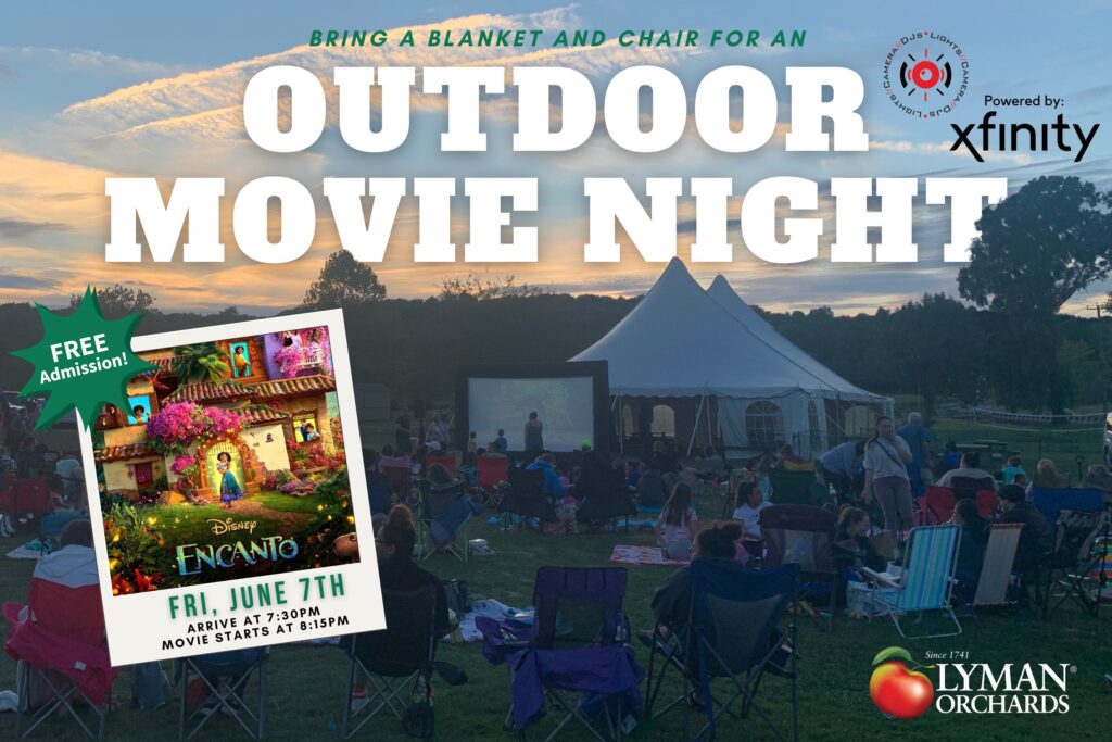 Encanto - Free Outdoor Movie Night at lyman orchards in middlefield connecticut in June 2024