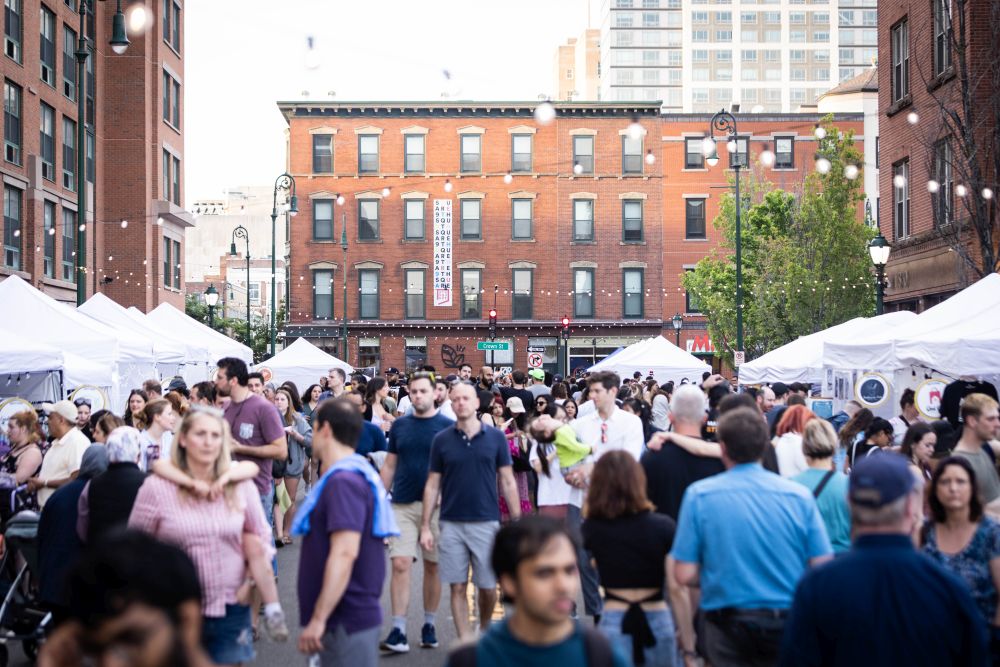 New Haven Night Market in New Haven Connecticut in May 2024