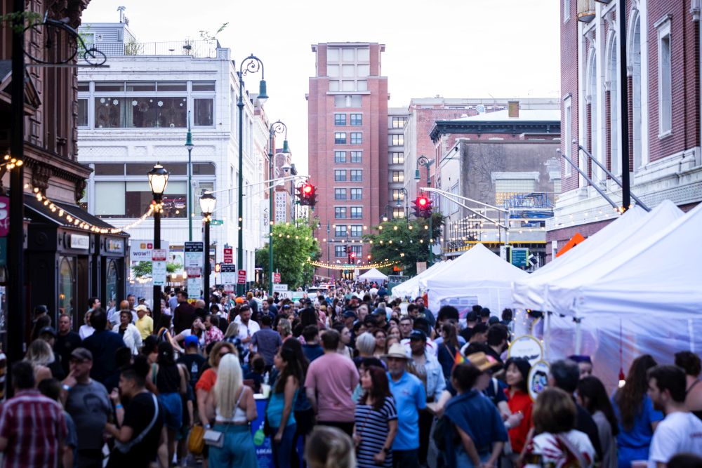 New Haven Night Market in New Haven Connecticut in May 2024