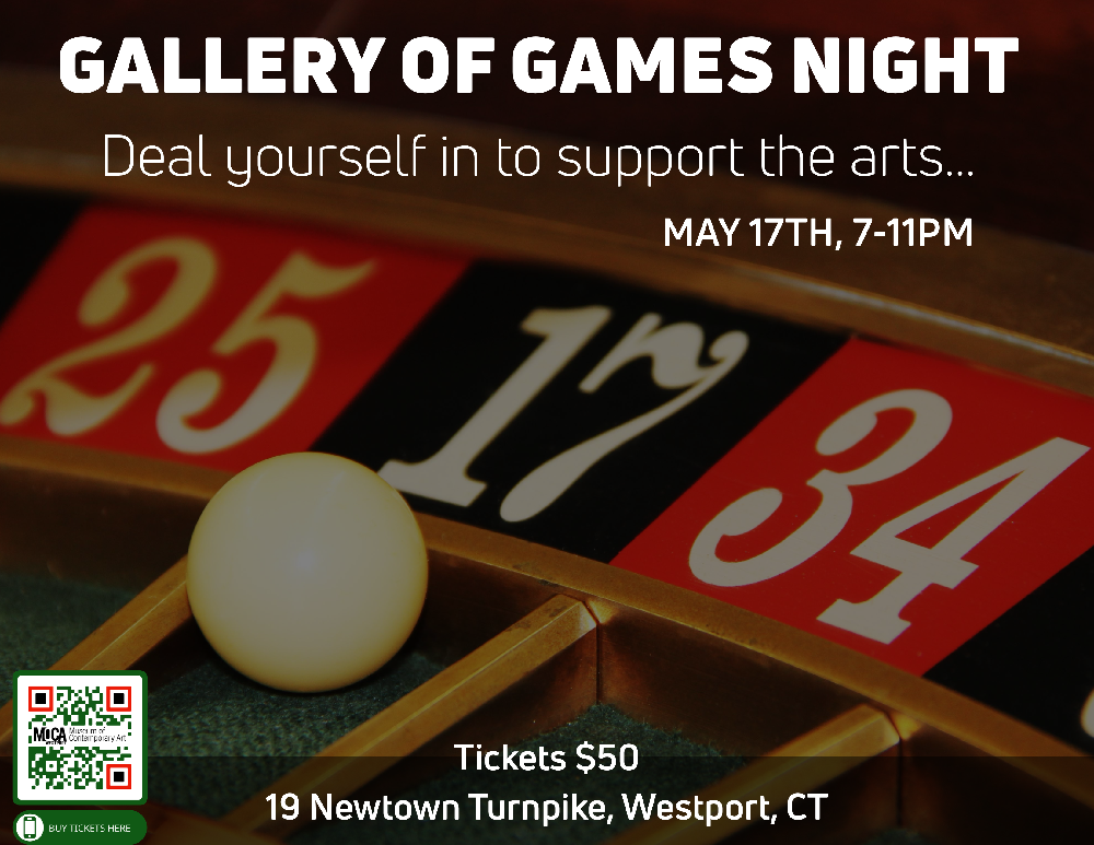 Gallery of Games Night at MoCA Westport in Westport, Connecticut in may 2024