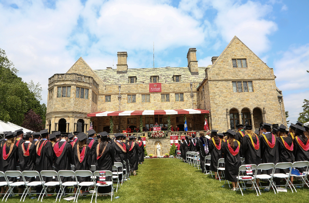 Fairfield University  Commencement in Fairfield Connecticut in May 2024