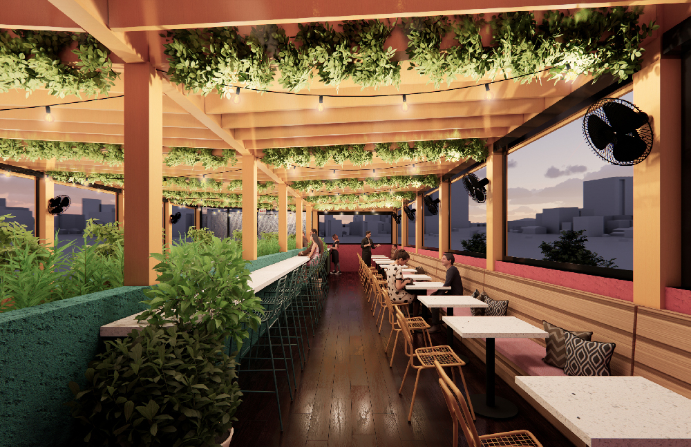 Gioia roof top located at 150 Wooster street in New Haven, Connecticut opens june 20, 2024