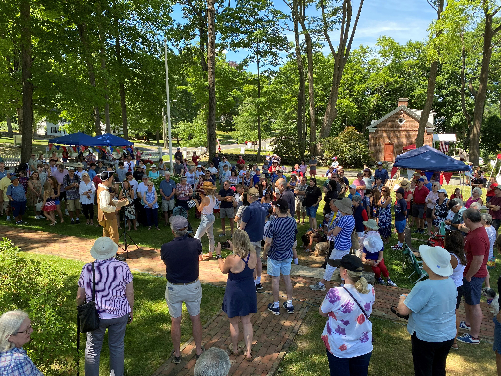 July 4th celebration at keeler tavern museum and history center in Ridgefield Connecticut 